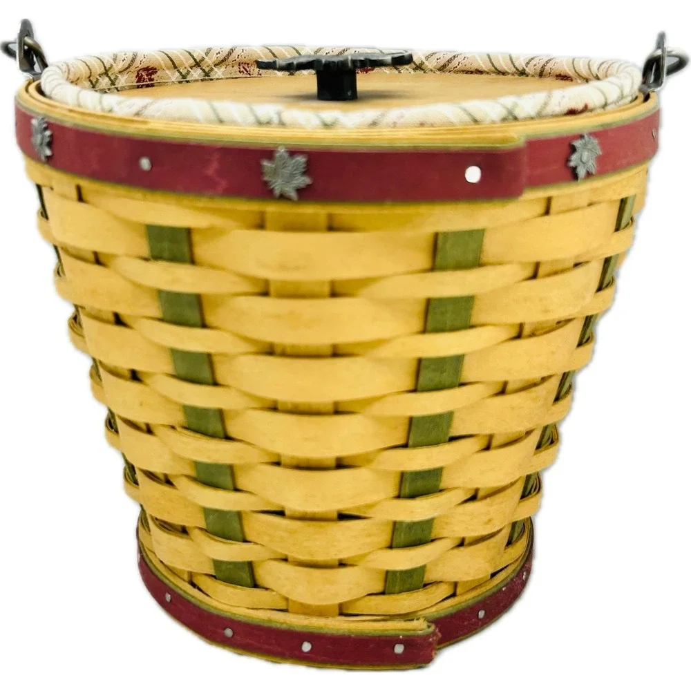 Longaberger Heritage Days Pail Basket 2003 Lid Liner Tie-On Protector Flyer‎